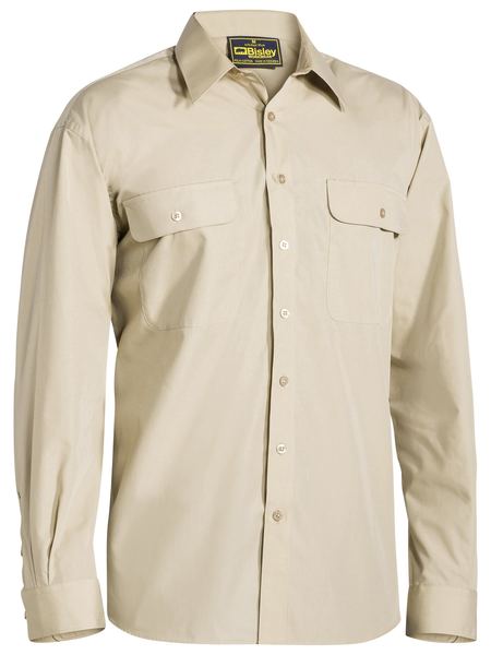 Bisley Workwear Permanent Press Shirt Long Sleeve BS6526